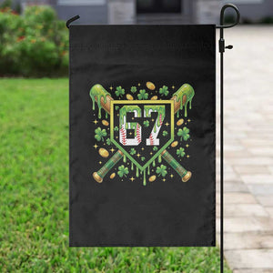 Funny St Patricks Day 67 Six Seven Baseball Ice Cream Drip Garden Flag TS11 Print Your Wear