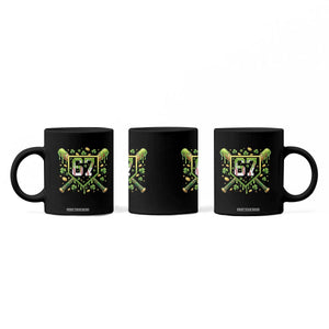 Funny St Patricks Day 67 Six Seven Baseball Ice Cream Drip Coffee Mug TS11 Print Your Wear