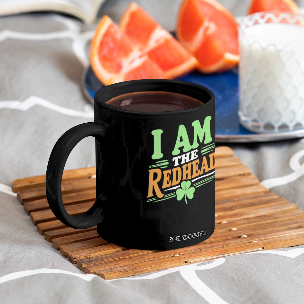 Funny St Patrick's Day I Am The Redhead Coffee Mug Shamrock TS11 Print Your Wear
