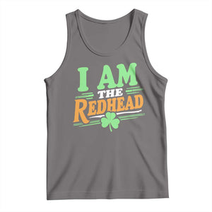 Funny St Patrick's Day I Am The Redhead Tank Top Shamrock TS11 Deep Heather Print Your Wear