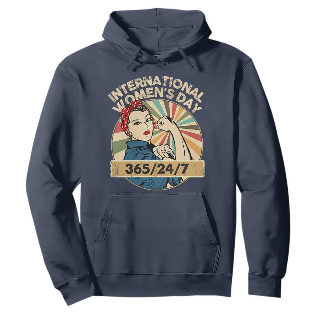 International Women's Day IWD 8 March 2025 Hoodie TS11 Navy Print Your Wear