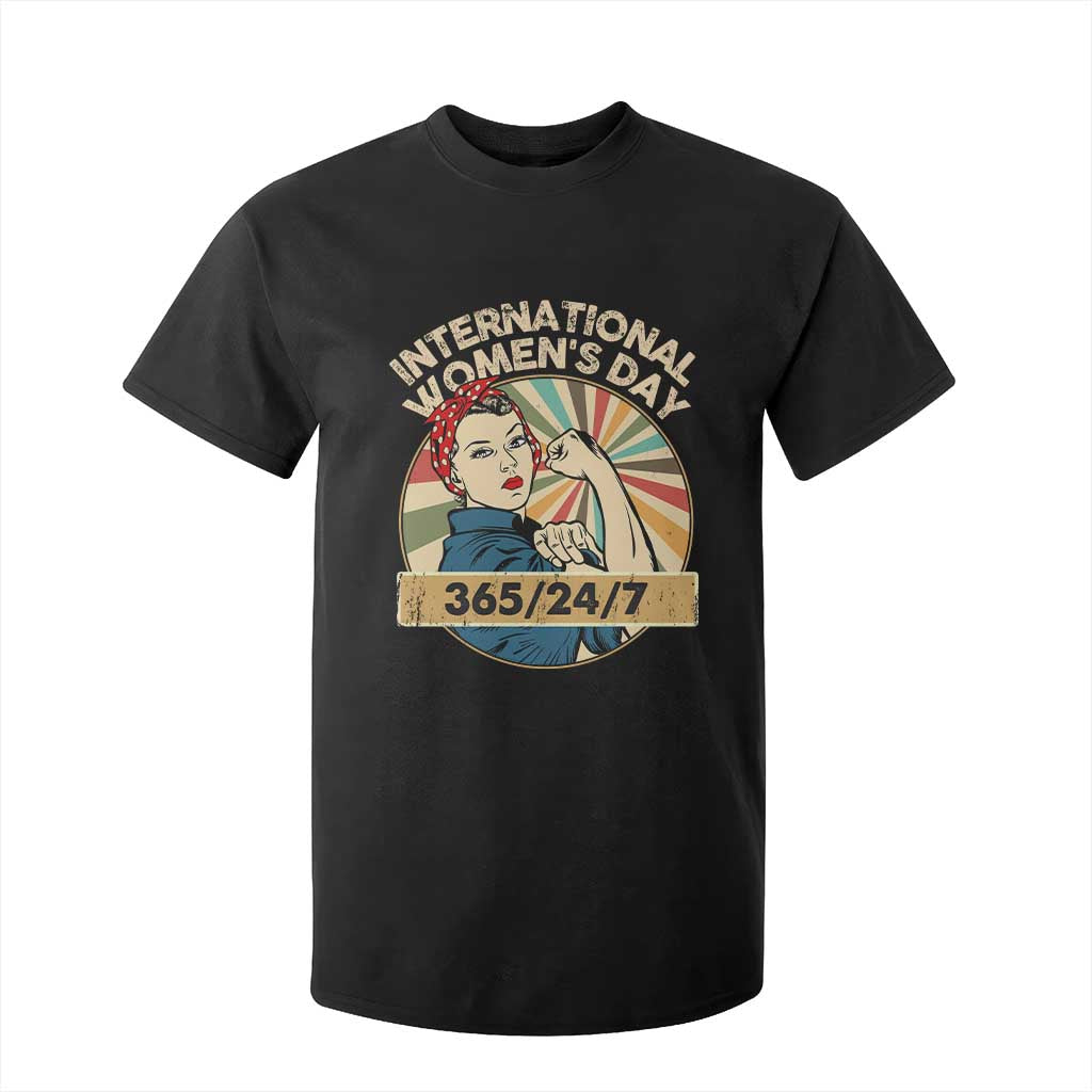 International Women's Day IWD 8 March 2025 T Shirt For Kid TS11 Black Print Your Wear