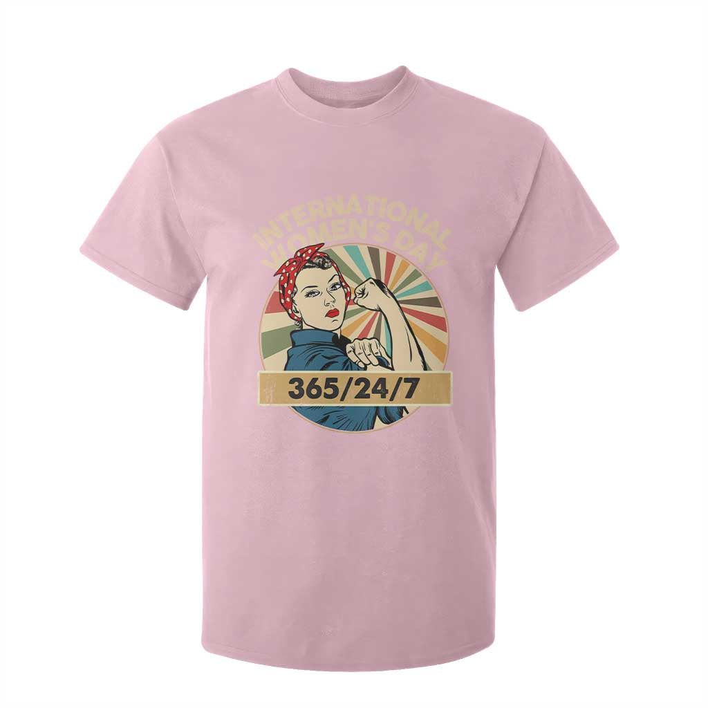 International Women's Day IWD 8 March 2025 T Shirt For Kid TS11 Light Pink Print Your Wear