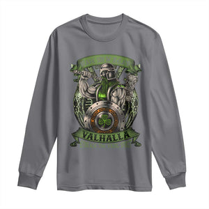 Irish Viking Long Sleeve Shirt Brave Son Of Ireland Valhalla Embrace The Viking Spirit TS11 Charcoal Print Your Wear