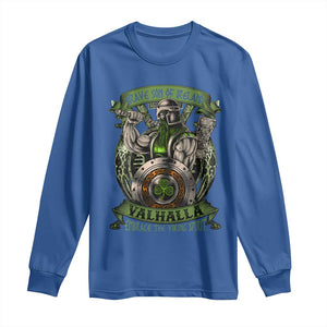 Irish Viking Long Sleeve Shirt Brave Son Of Ireland Valhalla Embrace The Viking Spirit TS11 Royal Blue Print Your Wear