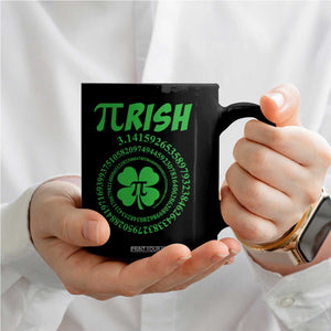 Funny St Patricks Day Pi Symbol Lover Coffee Mug Pirish 3,14 Pi Number Shamrock TS11 Print Your Wear
