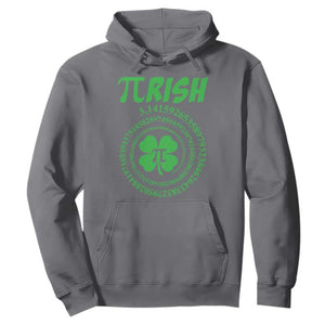 Funny St Patricks Day Pi Symbol Lover Hoodie Pirish 3,14 Pi Number Shamrock TS11 Charcoal Print Your Wear