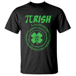 Funny St Patricks Day Pi Symbol Lover T Shirt Pirish 3,14 Pi Number Shamrock TS11 Black Print Your Wear