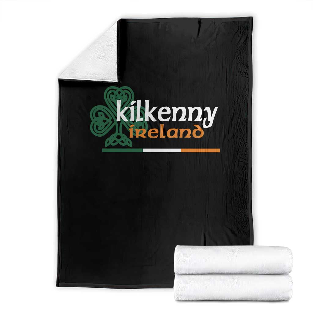 Kilkenny Ireland Throw Blanket Irish City Souvenir St Patricks Day Celtic Shamrock TS11 Black Print Your Wear