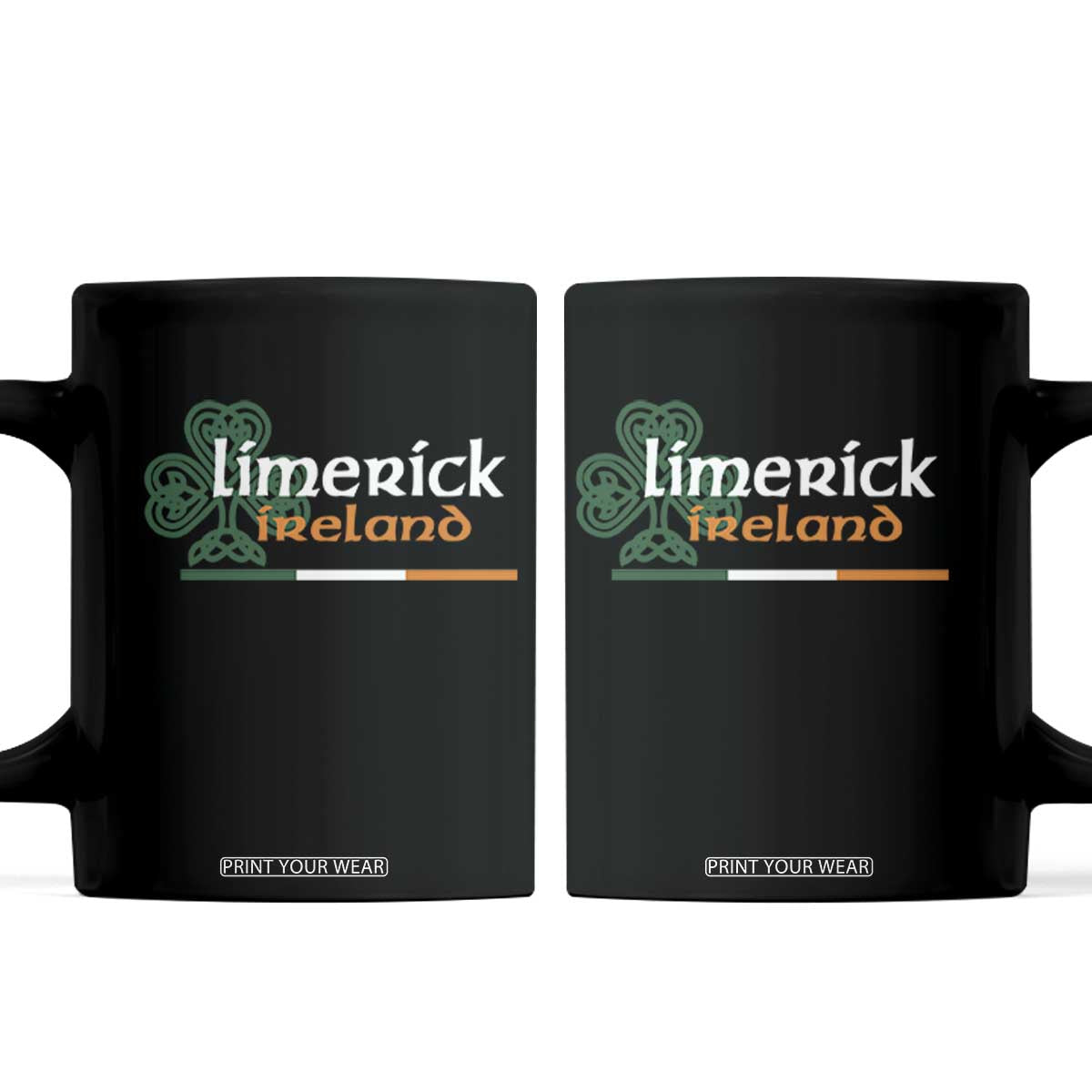 Limerick Ireland Coffee Mug Irish City Souvenir St Patricks Day Celtic Shamrock TS11 Black Print Your Wear