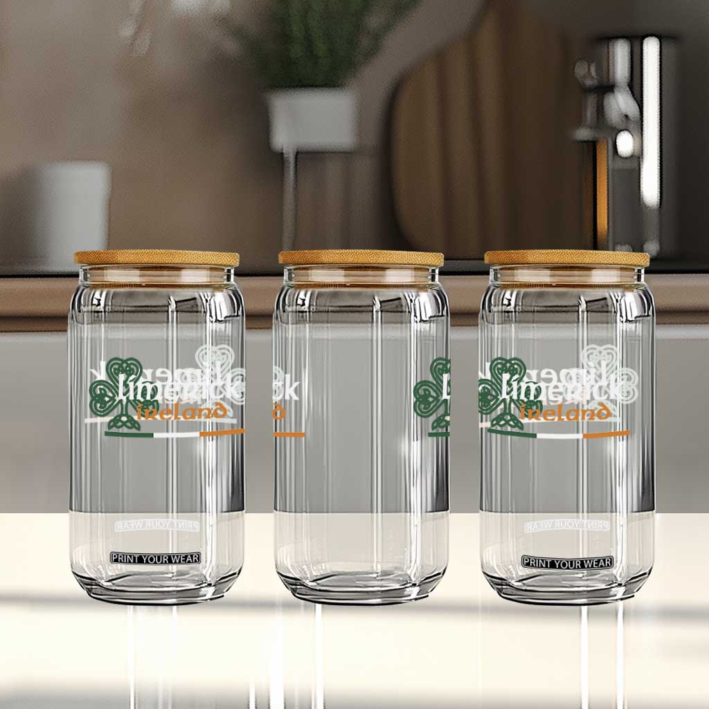 Limerick Ireland Glass Can Irish City Souvenir St Patricks Day Celtic Shamrock TS11 Print Your Wear