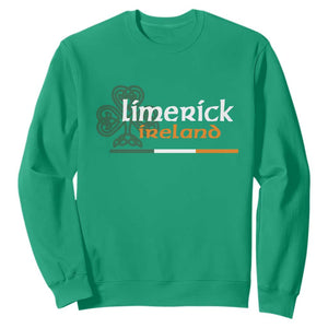 Limerick Ireland Sweatshirt Irish City Souvenir St Patricks Day Celtic Shamrock TS11 Irish Green Print Your Wear