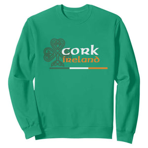Cork Ireland Sweatshirt Irish City Souvenir St Patricks Day Celtic Shamrock TS11 Irish Green Print Your Wear