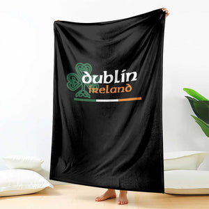 Dublin Ireland Throw Blanket Irish City Souvenir St Patricks Day Celtic Shamrock TS11 Print Your Wear