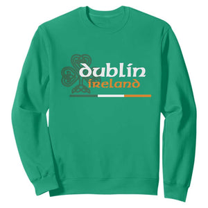 Dublin Ireland Sweatshirt Irish City Souvenir St Patricks Day Celtic Shamrock TS11 Irish Green Print Your Wear
