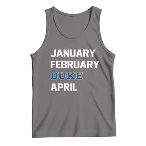 January February Duke April Tank Top Basketball Game Day TS11 Deep Heather Print Your Wear