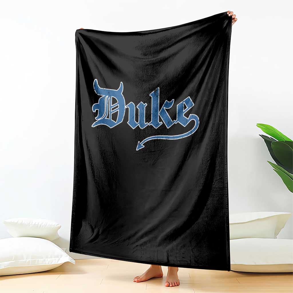 Duke Gothic Throwback Throw Blanket Game Day for Sports Fan TS11 Print Your Wear