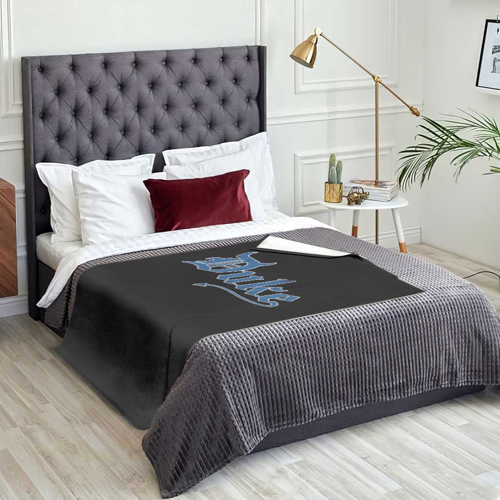 Duke Gothic Throwback Throw Blanket Game Day for Sports Fan TS11 Print Your Wear