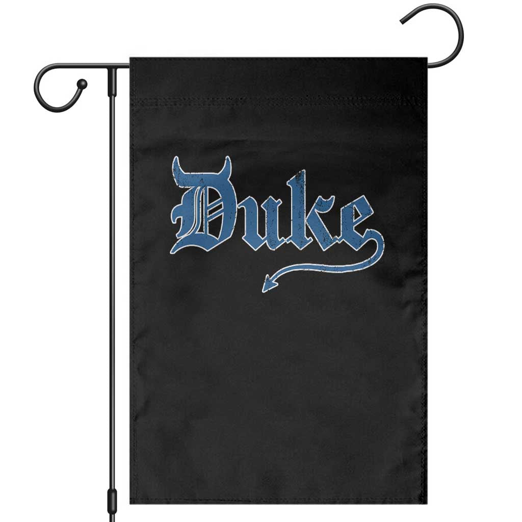 Duke Gothic Throwback Garden Flag Game Day for Sports Fan TS11 Black Print Your Wear