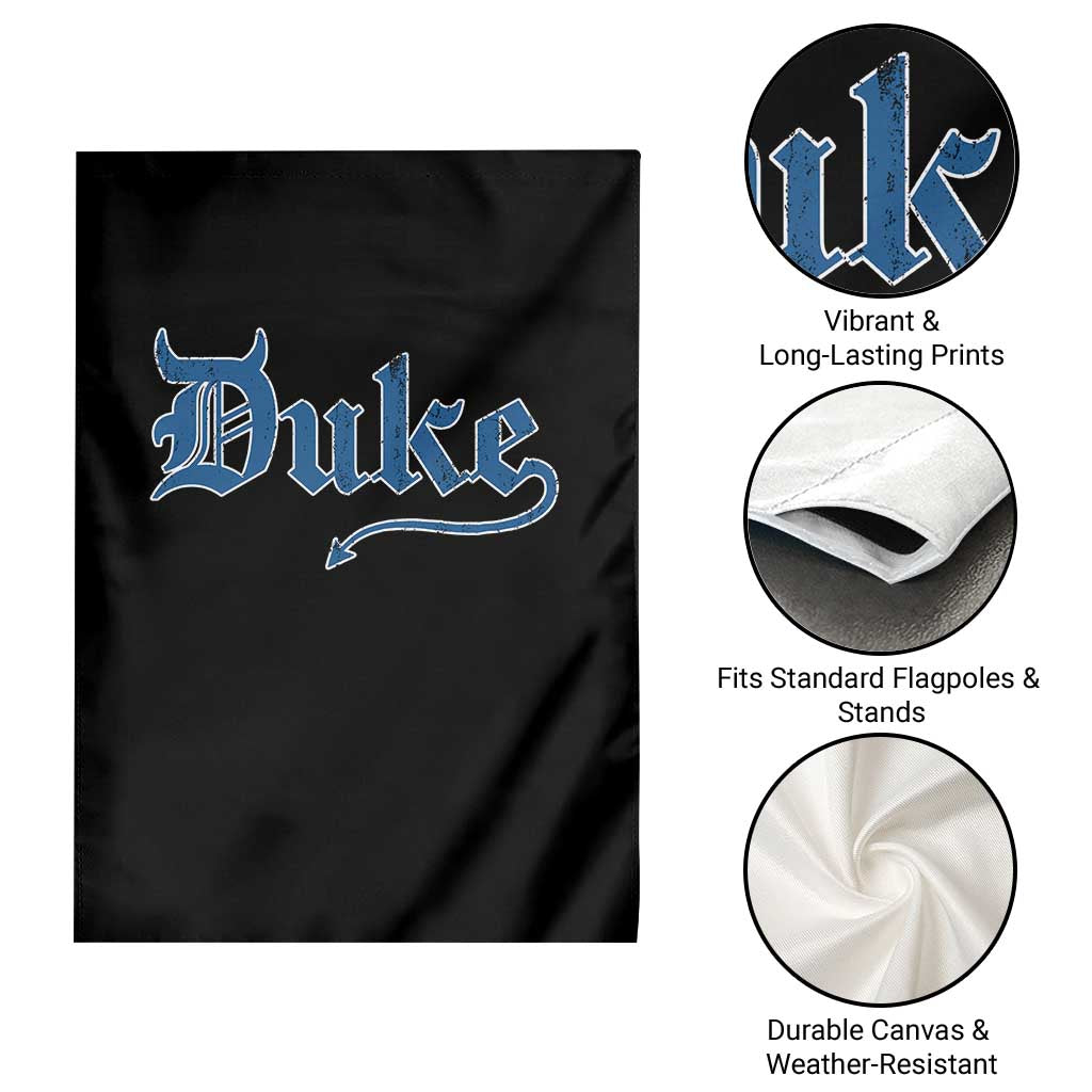 Duke Gothic Throwback Garden Flag Game Day for Sports Fan TS11 Print Your Wear
