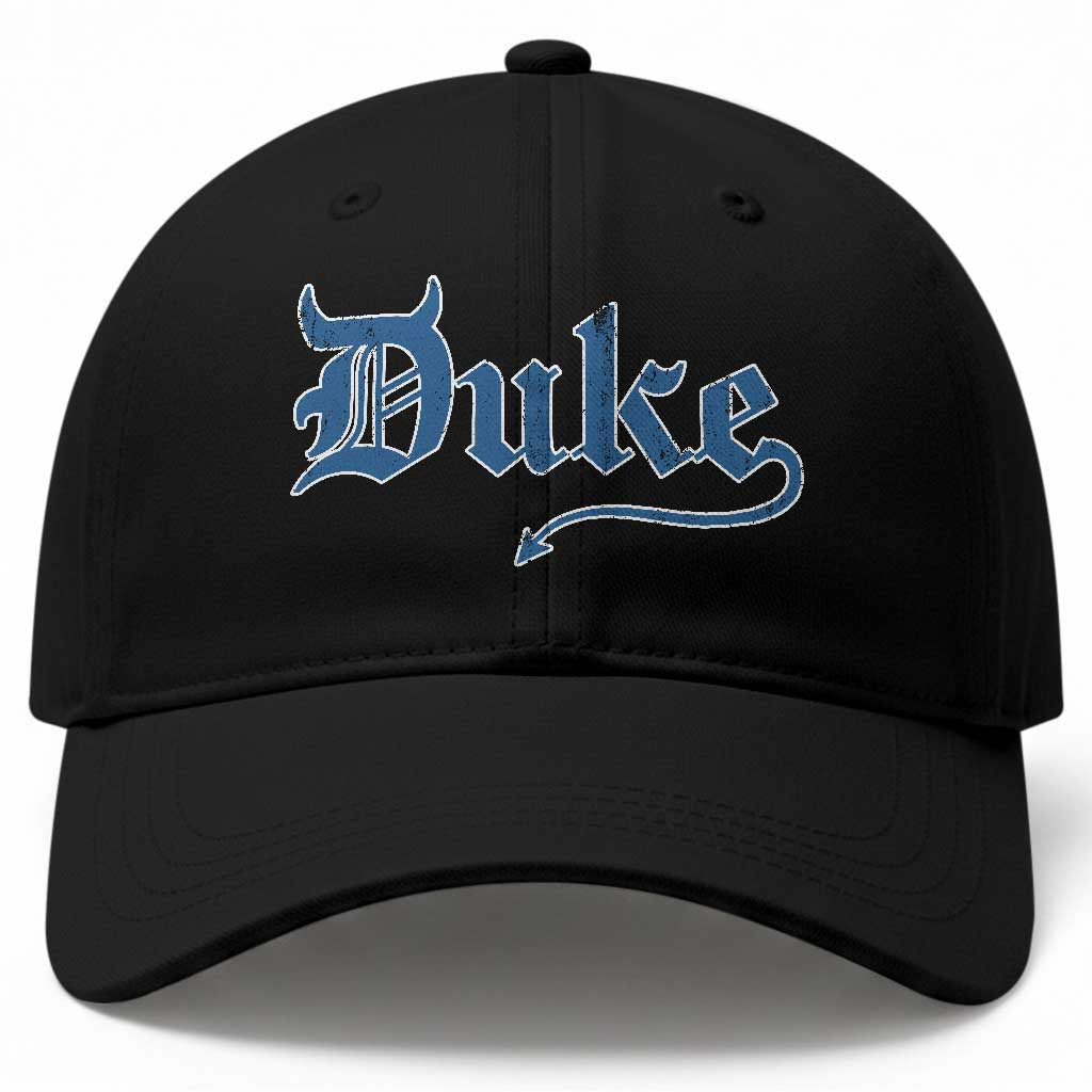 Duke Gothic Throwback Baseball Cap Game Day for Sports Fan TS11 Print Your Wear