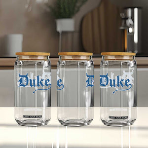 Duke Gothic Throwback Glass Can Game Day for Sports Fan TS11 Print Your Wear