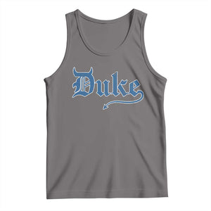 Duke Gothic Throwback Tank Top Game Day for Sports Fan TS11 Deep Heather Print Your Wear