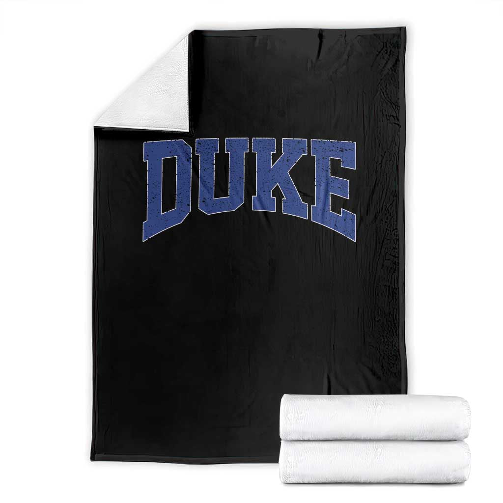 Duke Bold Name Sports Fans Throw Blanket - Game Day Cozy Fan Gift TS11 Black Print Your Wear
