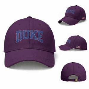 Duke Bold Name Sports Fans Baseball Cap TS11 Baseball Cap Universal Fit Purple Print Your Wear