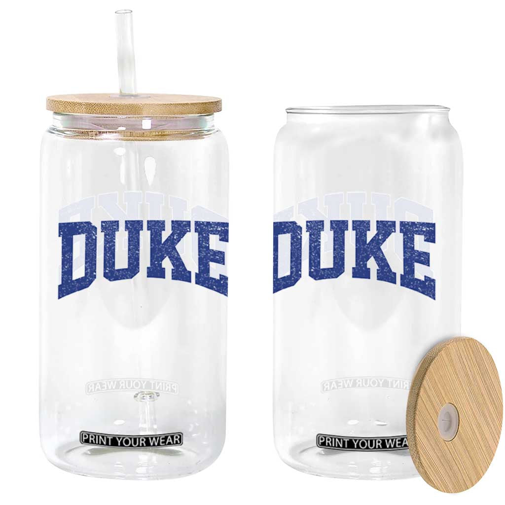 Duke Bold Name Sports Fans Glass Can TS11 Print Your Wear