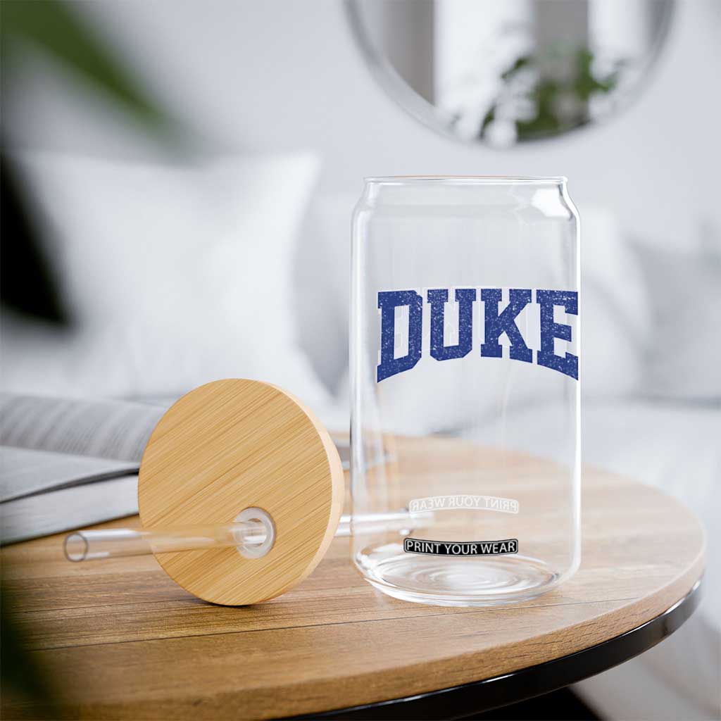Duke Bold Name Sports Fans Glass Can TS11 Print Your Wear