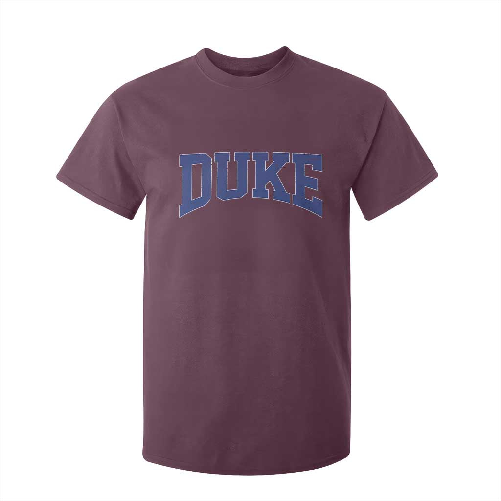 Duke Bold Name Sports Fans T Shirt For Kid TS11 Maroon Print Your Wear