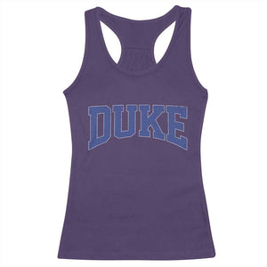 Duke Bold Name Sports Fans Racerback Tank Top TS11 Purple Print Your Wear