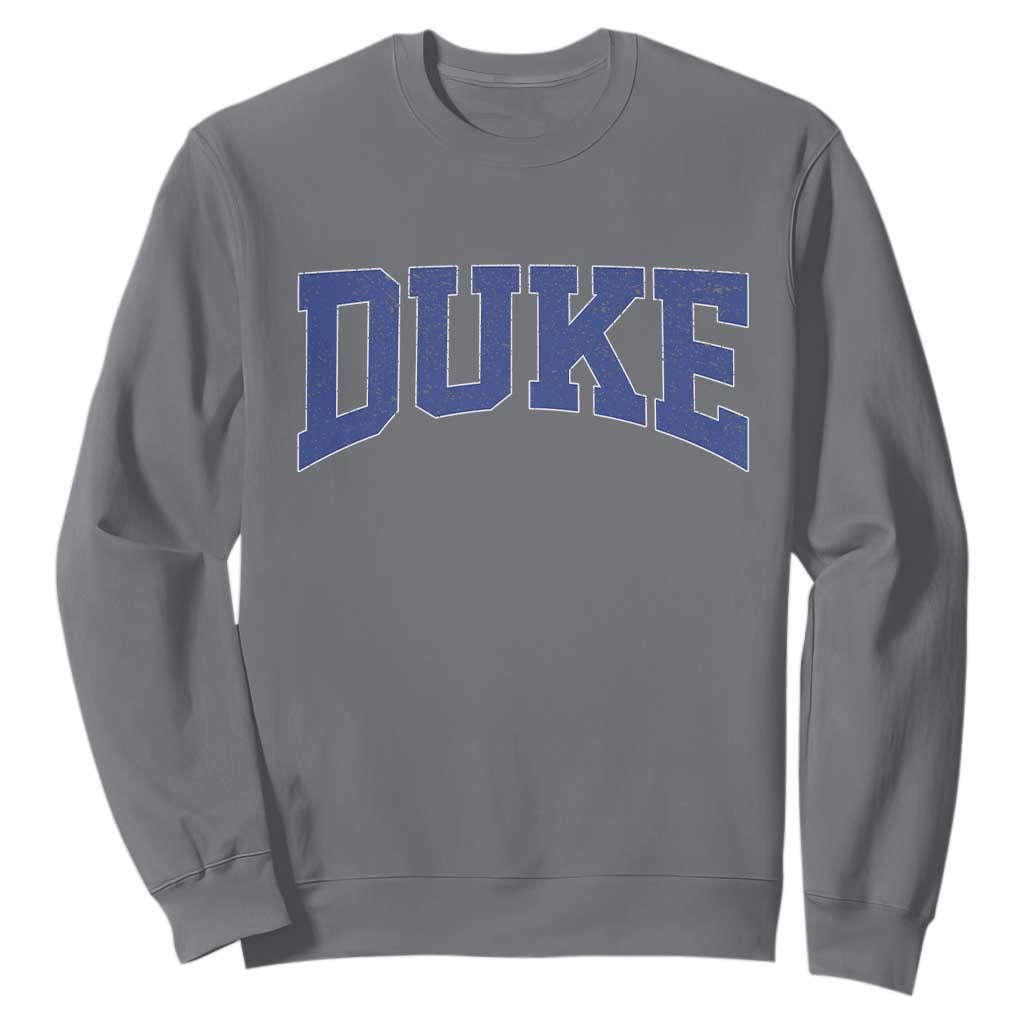 Duke Bold Name Sports Fans Sweatshirt TS11 Charcoal Print Your Wear
