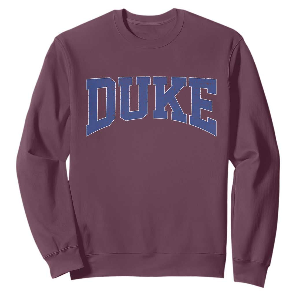 Duke Bold Name Sports Fans Sweatshirt TS11 Maroon Print Your Wear