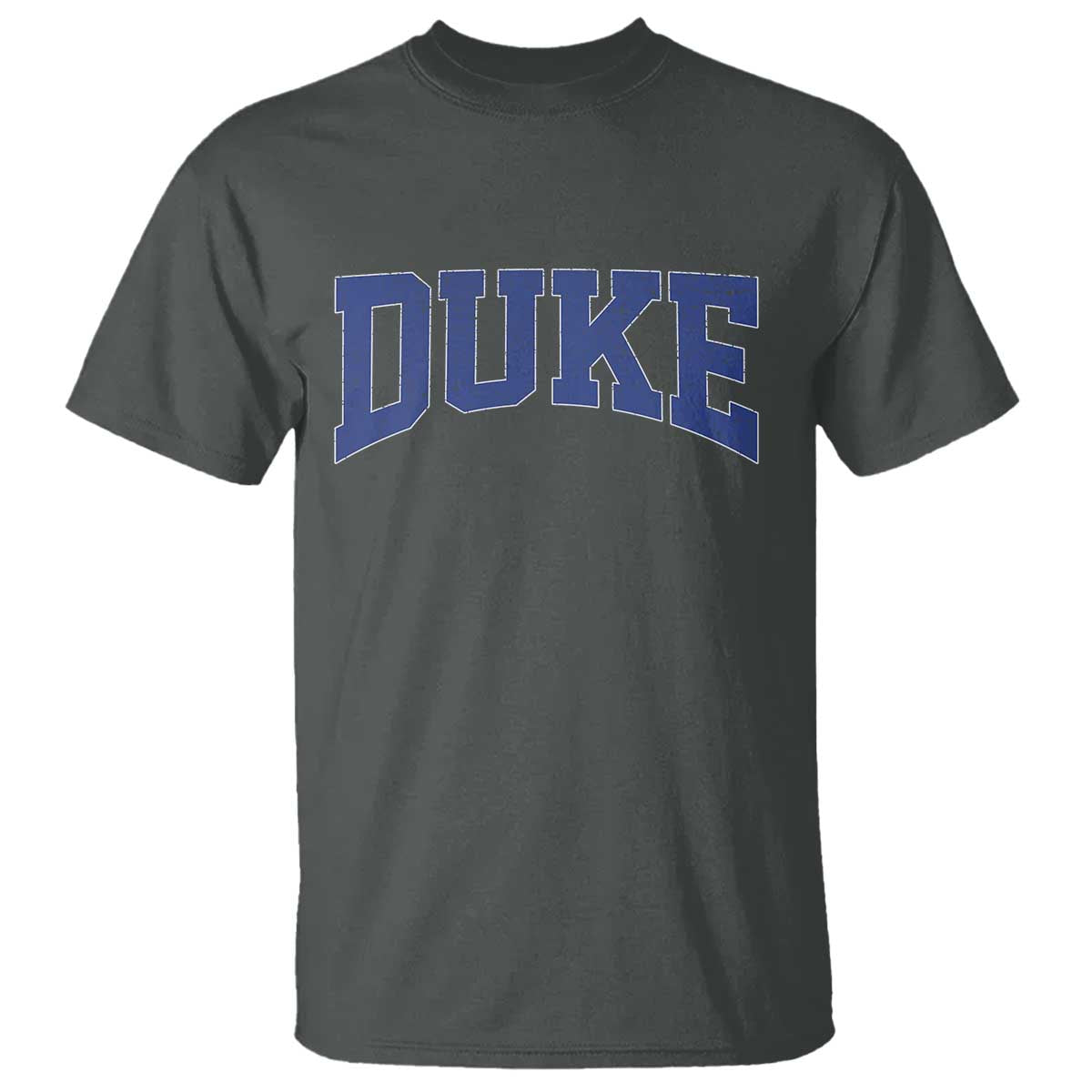 Duke Bold Name Sports Fans T Shirt - Game Day Fan Graphic Tee TS11 Dark Heather Print Your Wear