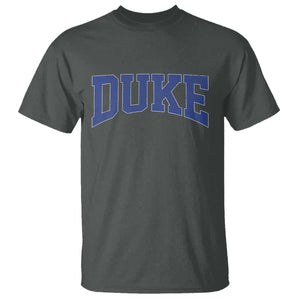Duke Bold Name Sports Fans T Shirt - Game Day Fan Graphic Tee TS11 Dark Heather Print Your Wear