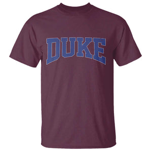 Duke Bold Name Sports Fans T Shirt - Game Day Fan Graphic Tee TS11 Maroon Print Your Wear