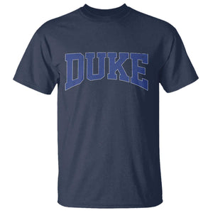 Duke Bold Name Sports Fans T Shirt - Game Day Fan Graphic Tee TS11 Navy Print Your Wear