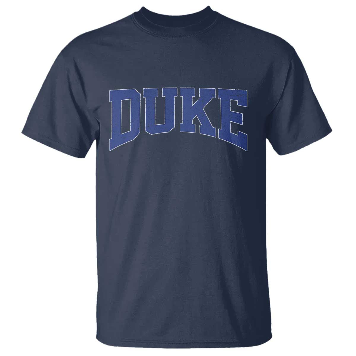 Duke Bold Name Sports Fans T Shirt - Game Day Fan Graphic Tee TS11 Navy Print Your Wear