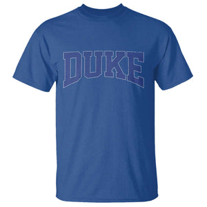Duke Bold Name Sports Fans T Shirt - Game Day Fan Graphic Tee TS11 Royal Blue Print Your Wear
