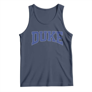 Duke Bold Name Sports Fans Tank Top TS11 Navy Print Your Wear