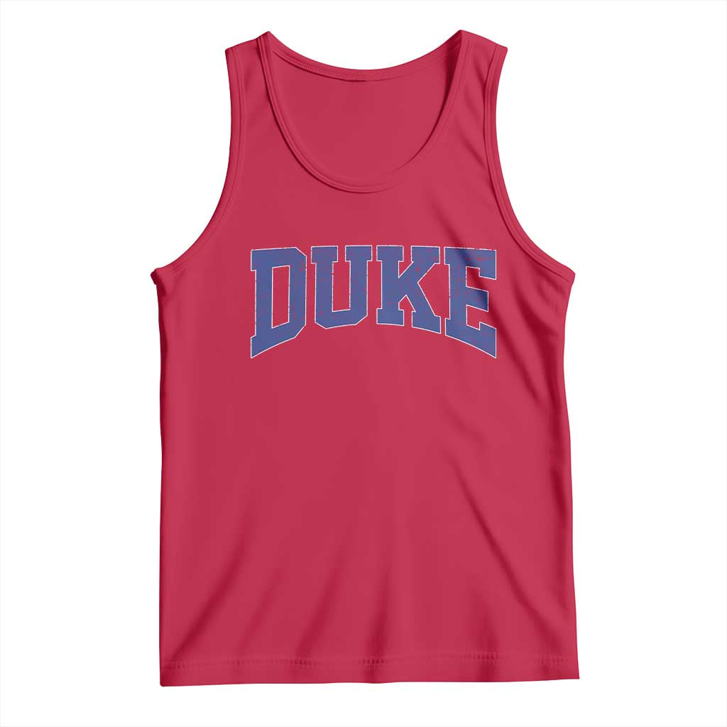 Duke Bold Name Sports Fans Tank Top TS11 Red Print Your Wear