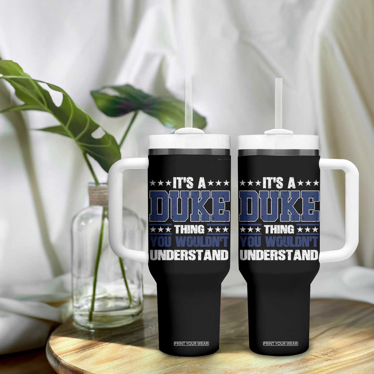 Its A Duke Thing You Wouldn't Understand Tumbler With Handle Funny Family Name TS11 Print Your Wear