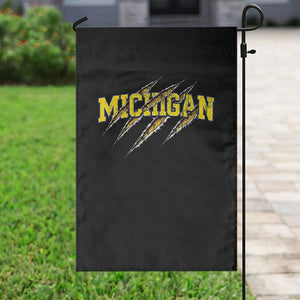 Michigan Fan Garden Flag MI State Sports Game Day Scratch Mark TS11 Print Your Wear