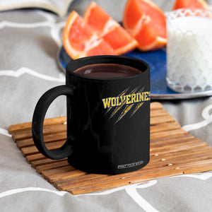 Wolverine Lover Sports Game Day Scratch Mark Coffee Mug TS11 Print Your Wear