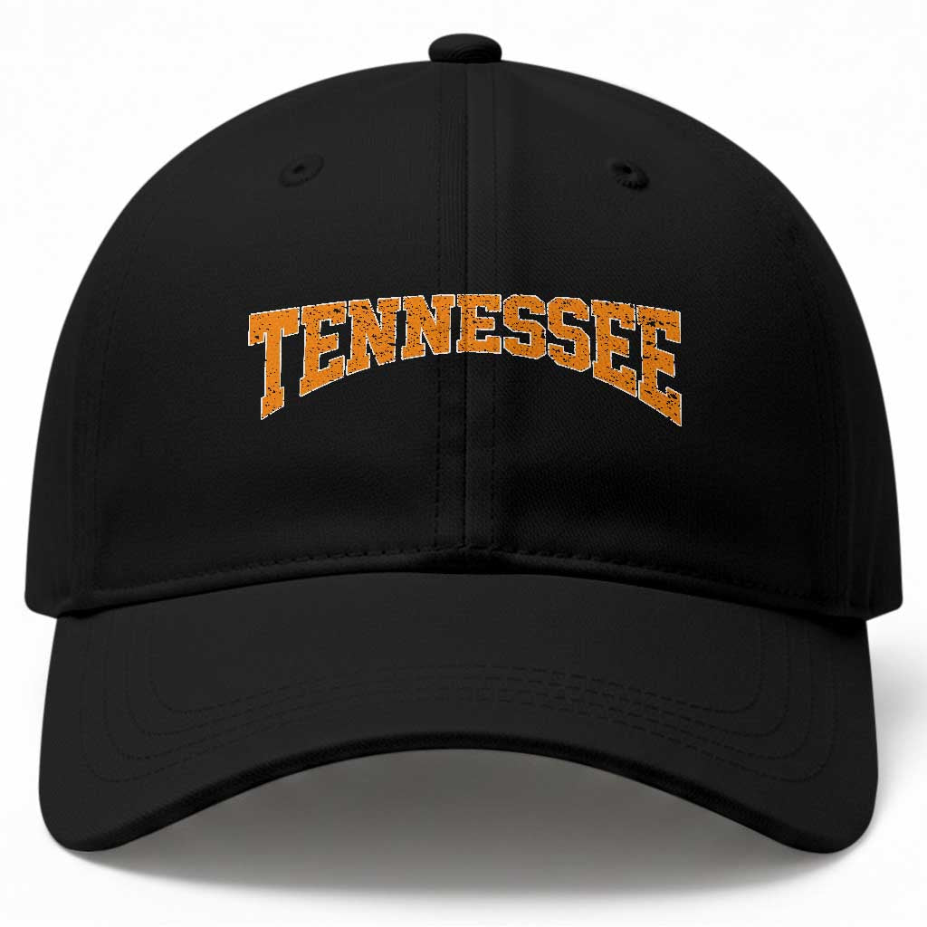 Tennessee Fan Baseball Cap Orange Bold Sport State Letters Game Day TS11 Print Your Wear