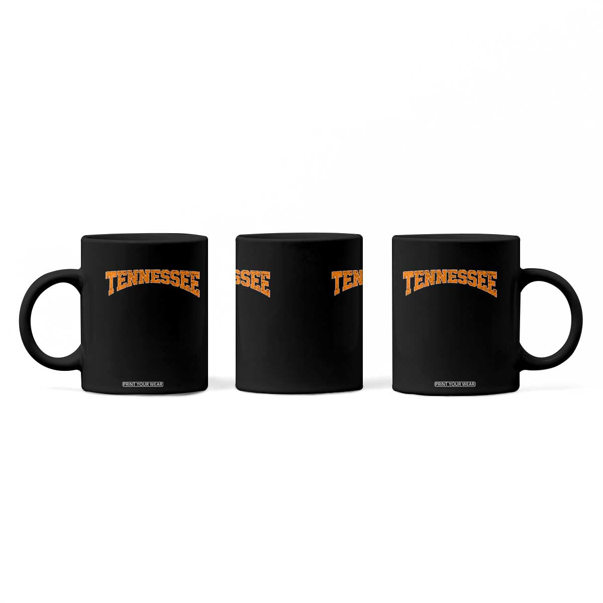 Tennessee Fan Coffee Mug Orange Bold Sport State Letters Game Day TS11 Print Your Wear