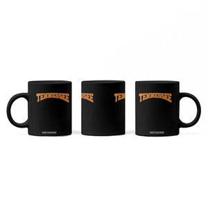 Tennessee Fan Coffee Mug Orange Bold Sport State Letters Game Day TS11 Print Your Wear