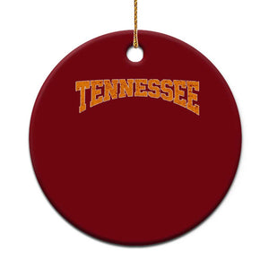 Tennessee Fan Ceramic Ornament Orange Bold Sport State Letters Game Day TS11 1pc Red Print Your Wear